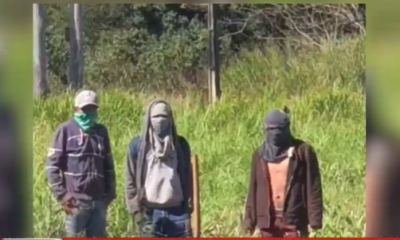 Indigenas encapuchados atacaron a familia. Foto: radio1000