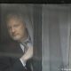 Julian Assange durante su asilo en la Embajada de Ecuador en Londres. Foto: Archivo