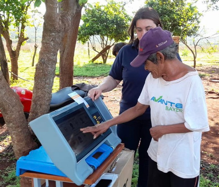 Durante una de las capacitaciones a indígenas. Foto: Gentileza