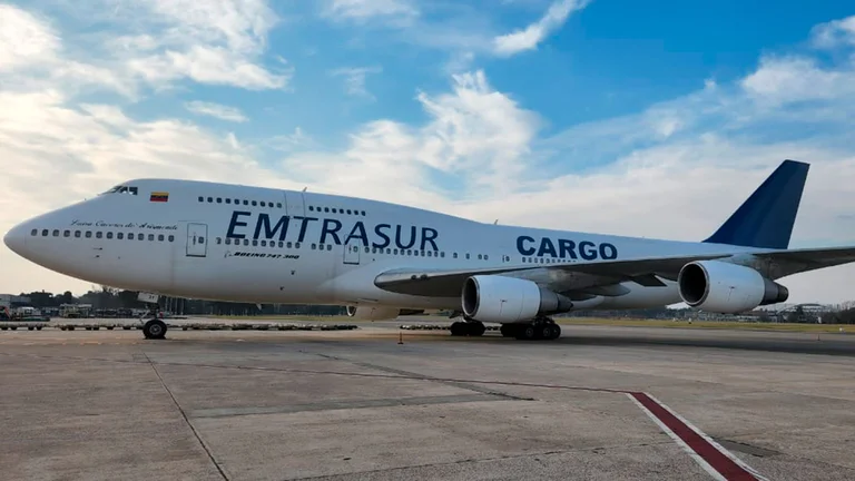 Avión iraní. Foto: Infobae.