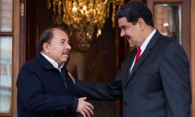 Daniel Ortega junto a Nicolás Maduro. Foto: Infobae.