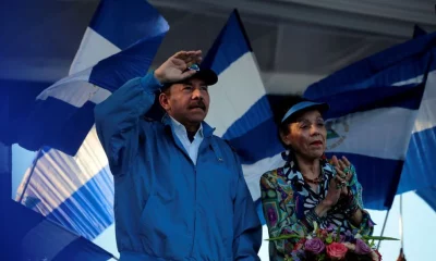 Daniel Ortega y la vicepresidenta Rosario Murillo. Foto: Infobae