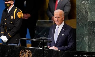 El presidente de Estados Unidos, Joe Biden, habla ante la onu Joe Biden, presidente de Estados Unidos, ante la ONU. Foto: DW