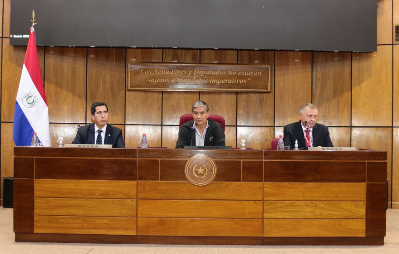 La reunión se realizó en la sede del Congreso. Foto: Senadopy