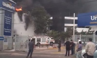 El incendio habría comenzado en el depósito del TSJE. Foto: Gentileza.