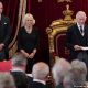Guillermo, Camilla Parker y Carlos III durante la ceremonia de proclamación del nuevo rey. Carlos III, durante su proclamación oficial. Foto: DW
