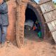 El hombre vivía en un horno en desuso. Foto: Gentileza