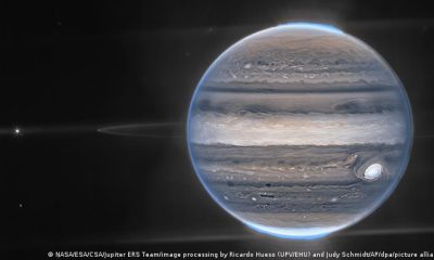 Imagen de Júpiter captada por el telescopio espacial James Webb. Foto: DW.