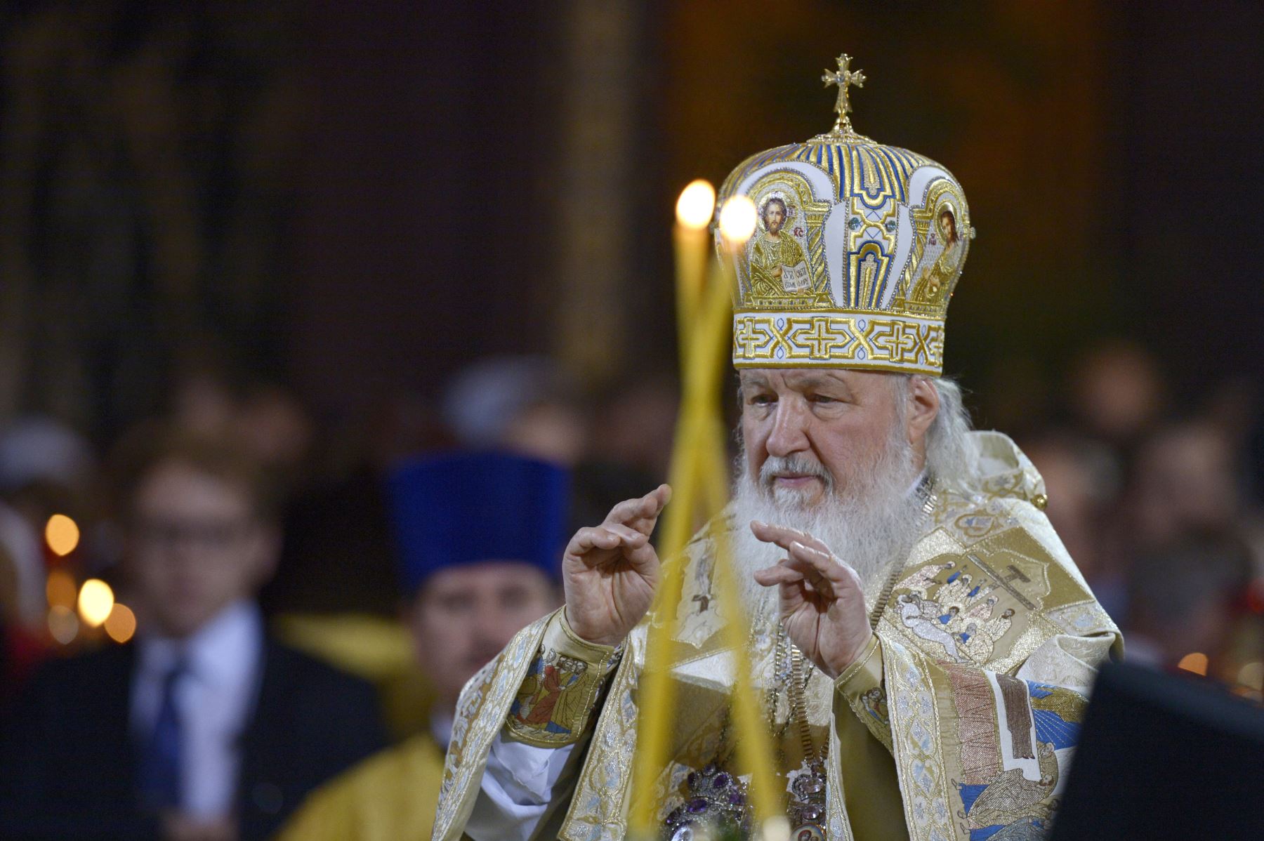 El Patriarca Kiril, cabeza de la Iglesia Ortodoxa Rusa, visitó Asunción en 2016. Cortesía