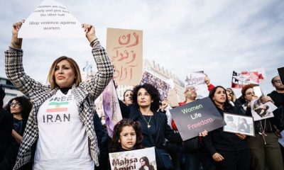 Las protestas por la muerte de Masha Amini se han extendido por todo el mundo. En la imagen, manifestación celebrada en Berlín este fin de semana. Foto: ABC.es