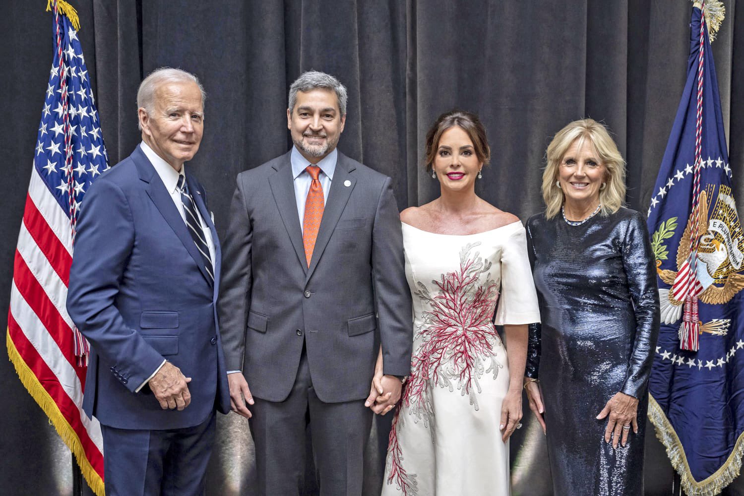 El presidente de Paraguay, Mario Abdo Benítez, se reunió con su par de Estados Unidos, Joe Biden, en Nueva York. Gentileza