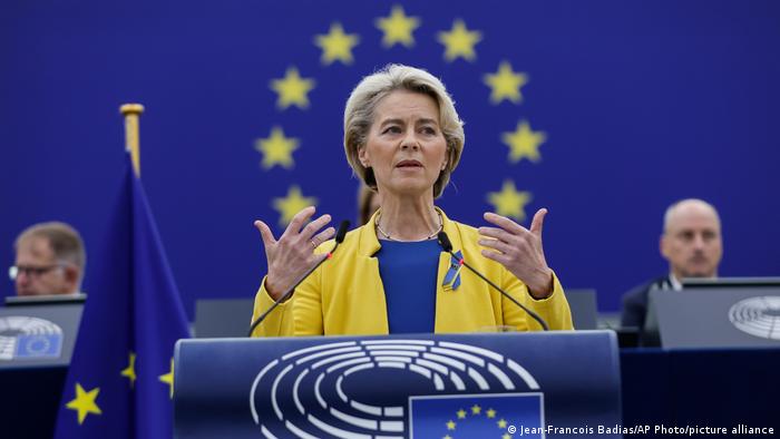 Presidenta de la Comisión Europea, Ursula von der Leyen, Foto: DW.