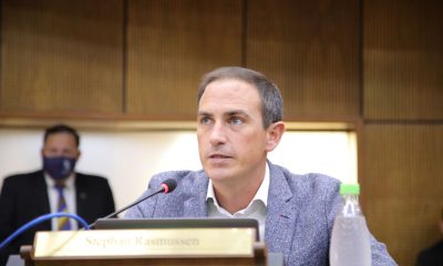 Stephan Rasmussen resulta el único candidato para la presidencia del partido. (Foto Senado).