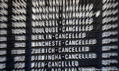 Tablero de partidas y llegadas en el aeropuerto de Frankfurt del Meno. Foto: DW.