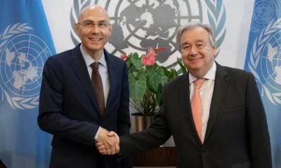 Volker Türk y Antonio Guterres. Foto: Infobae