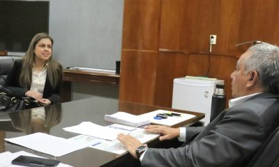 Titulares de Senadis y MOPC analizaron situación de gratuidad del pasaje a personas con discapacidad. Foto: MOPC.