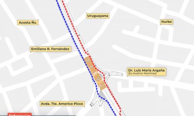 Mapa de circulación. Gráfico: MOPC.