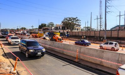 Calle colectora habilitada hoy. Foto: MOPC