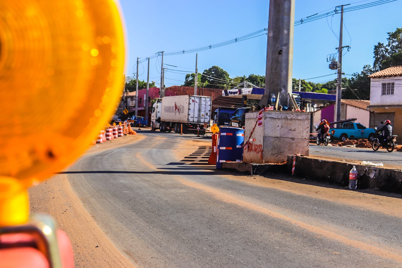 Obras de la zona Tres Bocas. Foto: MOPC