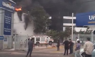 El incendio provocó el colapso del edificio. Foto: Gentileza.