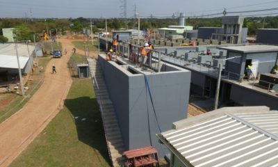 Obras de la planta se encuentran en su etapa final. Foto: MOPC.