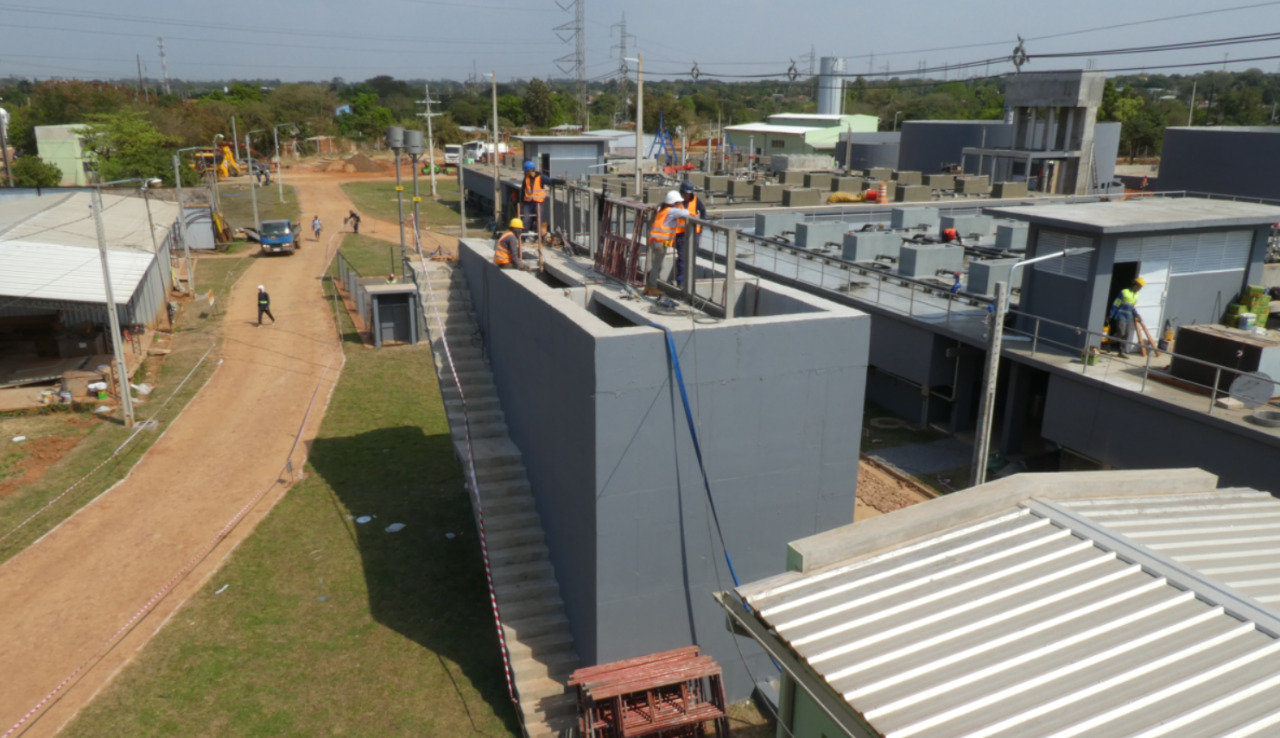 Obras de la planta se encuentran en su etapa final. Foto: MOPC.