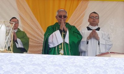 Adalberto Martínez ya oficia su primera misa como cardenal. Gentileza