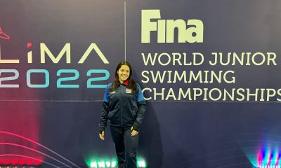 Astrid Caballero tuvo una destacada participación durante la tercera jornada de este jueves en el mundial junior de natación. GENTILEZA.