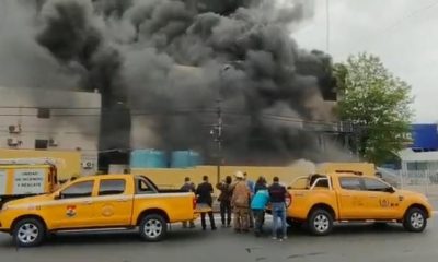 Incendio en la Justicia Electoral. Foto: Gentileza