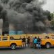 Incendio en la Justicia Electoral. Foto: Gentileza