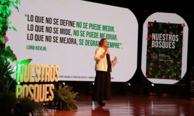 La presidenta del Infona fue la encargada de presentar el reporte. Foto Agencia IP