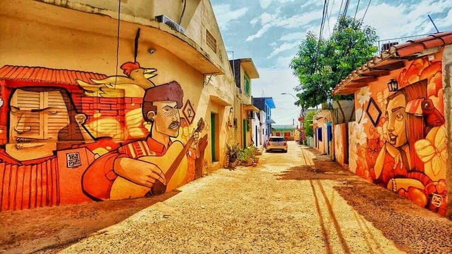 Murales en La Chacarita. Cortesía