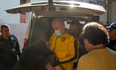 Ramón González Daher llegando a Tacumbú. Foto: Gentileza