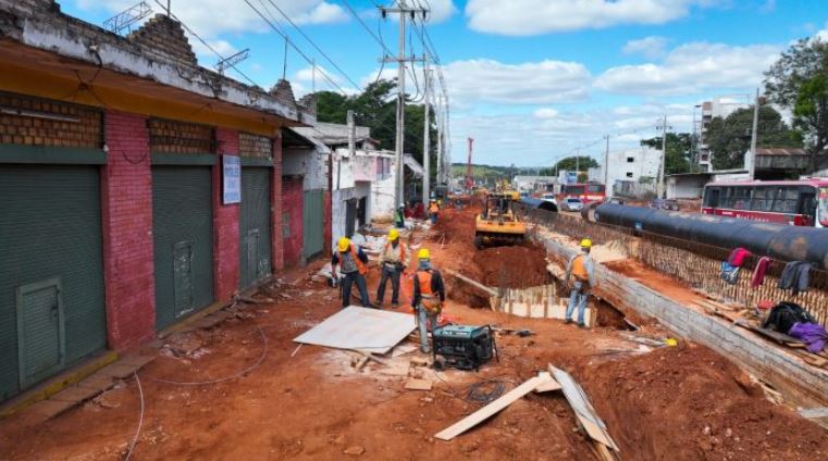 Obras del túnel de Tres Bocas están avanzadas. Foto: IP.