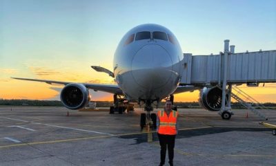 Pamela Bóveda Aguirre es la primera ingeniera aeronáutica del país. Foto: Becal.