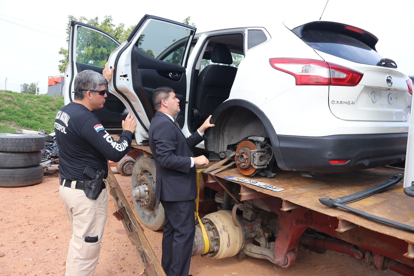 Este vehículo fue denunciado como robado en el 2019 y ahora pudo ser rescatado. Foto: Ministerio Público