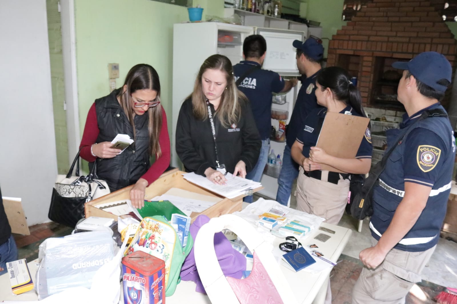 Uno de los allanamientos fue en la vivienda de la supuesta responsable. Foto: Ministerio Público