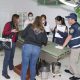 La comitiva fiscal se encuentra en el sanatorio clandestino. Foto: Ministerio Público.