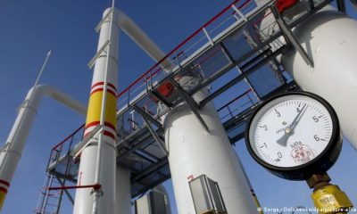 Manómetro del compresor de gas "Bobrovnytska" en Mryn, a unos 130 km de Kiev. Ucrania. Foto: DW