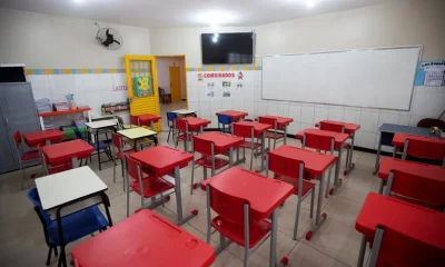 Aula de una escuela en Brasilia. Foto: Infobae