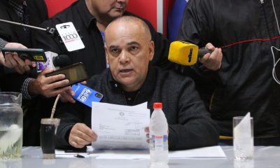 Diputado Basilio Núñez, durante conferencia de prensa. Foto: Diputados