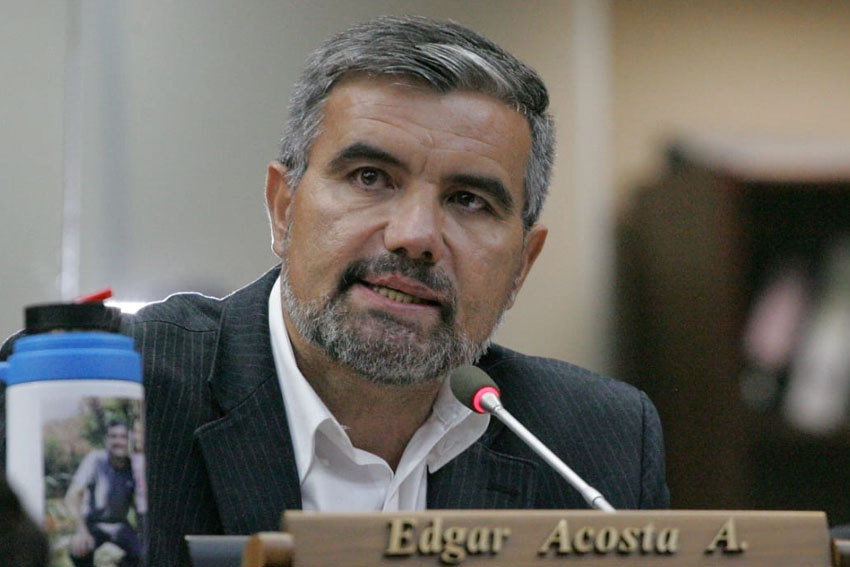 Diputado liberal Édgar Acosta. Foto: Diputados