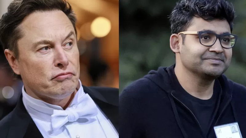 Elon Musk y el jefe de Twitter Parag Agrawal se han enfrentado públicamente. Foto: BBC Mundo