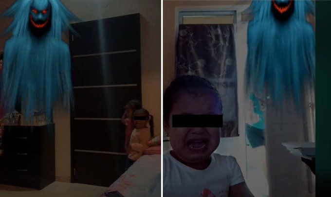 El filtro fantasma de TikTok que traumatiza a los niños. Foto: captura