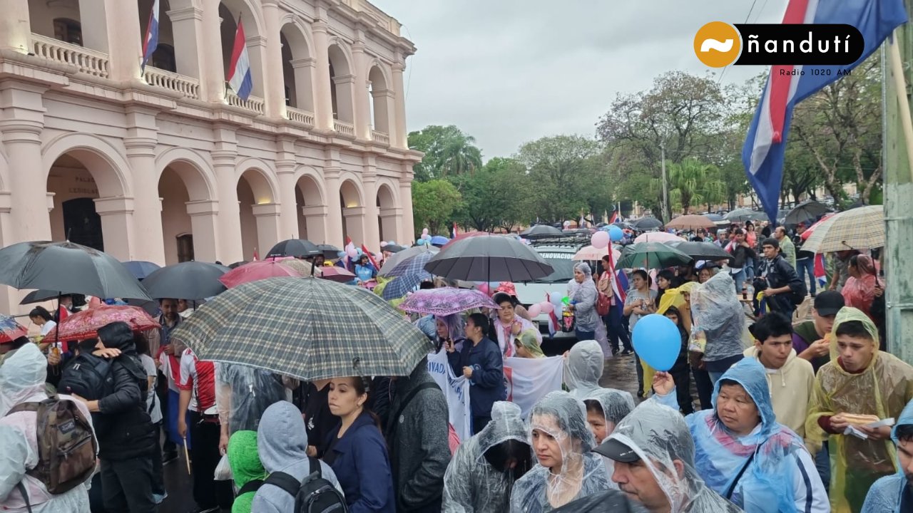 Movilizaciones contra el plan de Transformación Educativa. Foto: Ñandutí 1020 AM