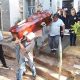 Los restos de Osvaldo Villalba en el cementerio de la Recoleta. Foto: Gentileza