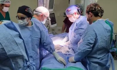 Cirugía de trasplante en Paraguay. Foto: Gentileza.