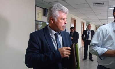 Arnaldo Giuzzio, durante la audiencia de imposición de medidas cautelares. Foto: 780 AM