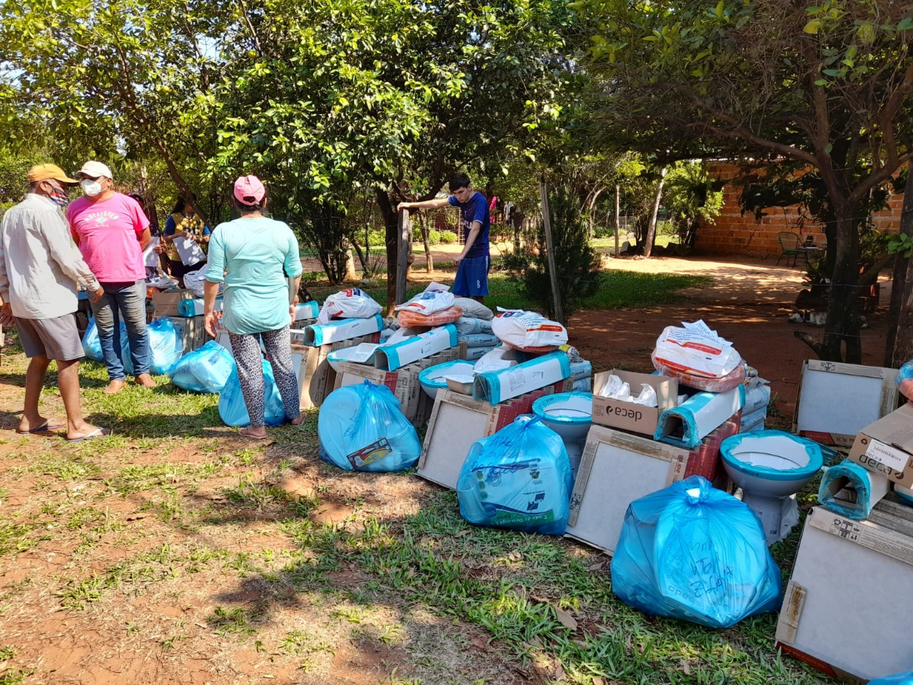 Hábitat para la Humanidad Paraguay lanza su novena campaña para el saneamiento adecuado de las familias de Paraguay. Foto: Gentileza