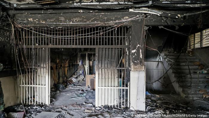 Incendio en la cárcel de Evin, Teherán. Foto: DW